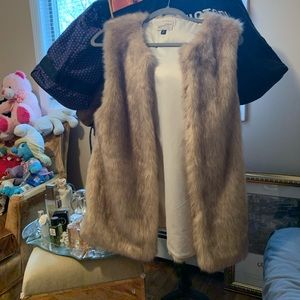 Faux fur vest